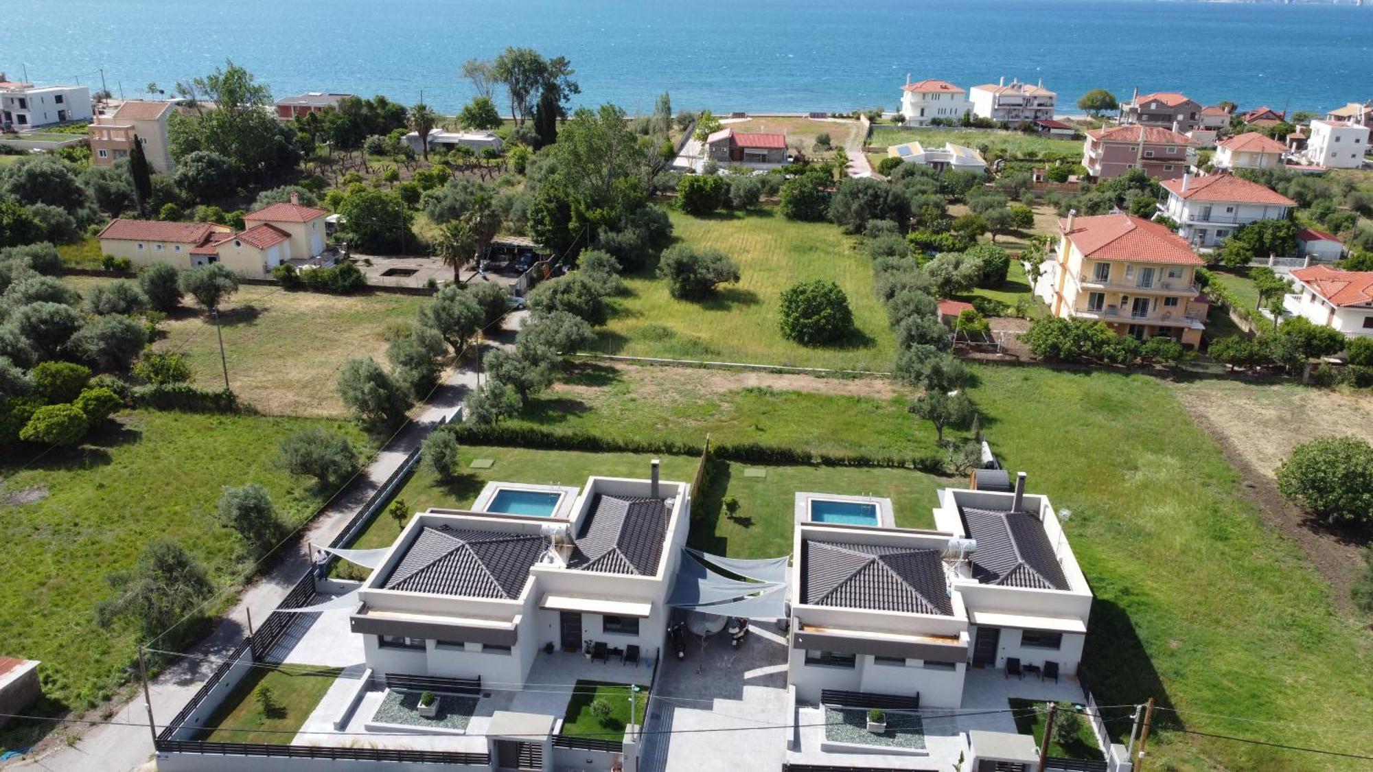 Nostos Luxury Villas With Private Pool In Nafpaktos Buitenkant foto